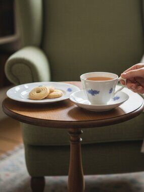 Adderleys Chelsey Blue Lavender Tea Cup Saucer‎ Dessert Breakfast Plate Antique